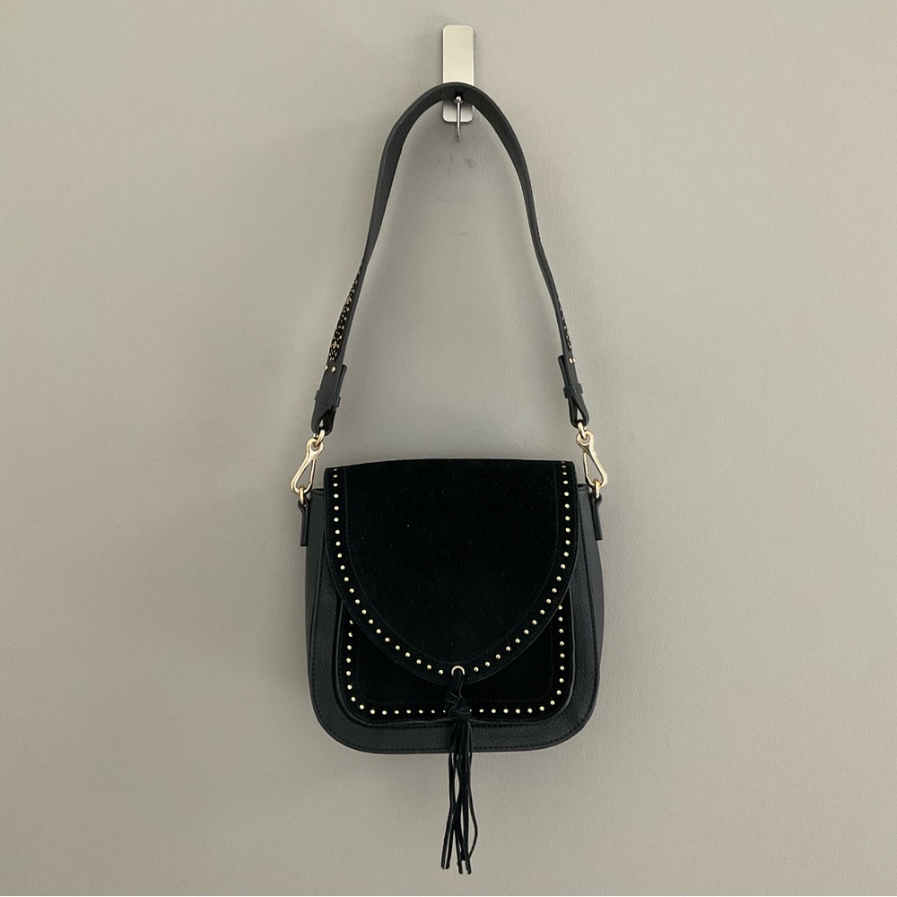 Vince Camuto Artera Saddle Leather/Suede Shoulder Bag. Like new. - Picture 2 of 13